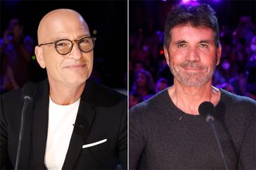 Howie Mandel and Simon Cowell judge the 'America's Got Talent' contestants