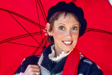 Pictured is Shelley Duvall who plays Lily Miniver, an eccentric, intrepid young woman whose job as associate curator at the prestigious Jeffersonian Museum in Washington, D.C., takes her around the globe, in the made for television movie, LILY. Originally broadcast June 14, 1986.