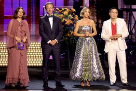 Maya Rudolph, Seth Meyers, Kristen Wiig, and Bowen Yang speak onstage during the 76th Primetime Emmy Awards at Peacock Theater on September 15, 2024 in Los Angeles, California.