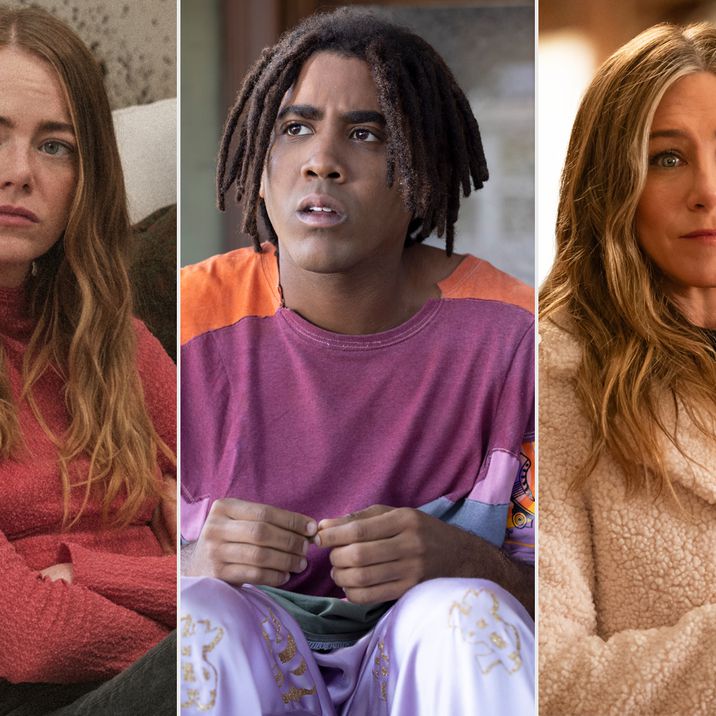 Emma Stone in 'The Curse', Jharrel Jerome in 'I'm a Virgo,' and Jennifer Aniston in 'The Morning Show'