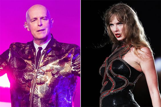 Neil Tennant of The Pet Shop Boys perform live on stage at The Royal Opera House on July 25, 2018 in London, England., Taylor Swift performs at Accor Stadium on February 23, 2024 in Sydney, Australia