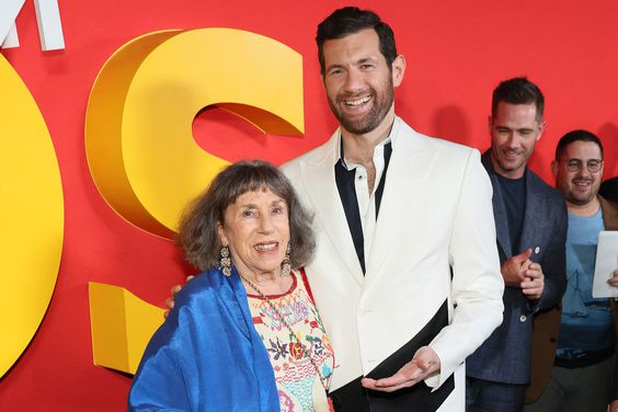 Elena from "Billy on the Street" and Billy Eichner attend the premiere of Universal Pictures's "Bros" at AMC Lincoln Square Theater on September 20, 2