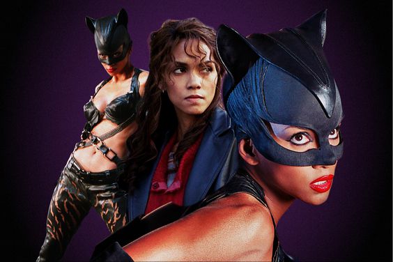 Collage of Halle Berry in Catwoman