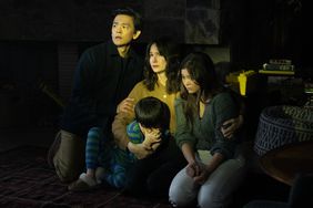 John Cho, Katherine Waterston, Lukita Maxwell, and Isaac Bae in Columbia Pictures and Blumhouse AFRAID