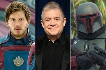 Chris Pratt as Star-Lord, Patton Oswalt, and Boba Fett