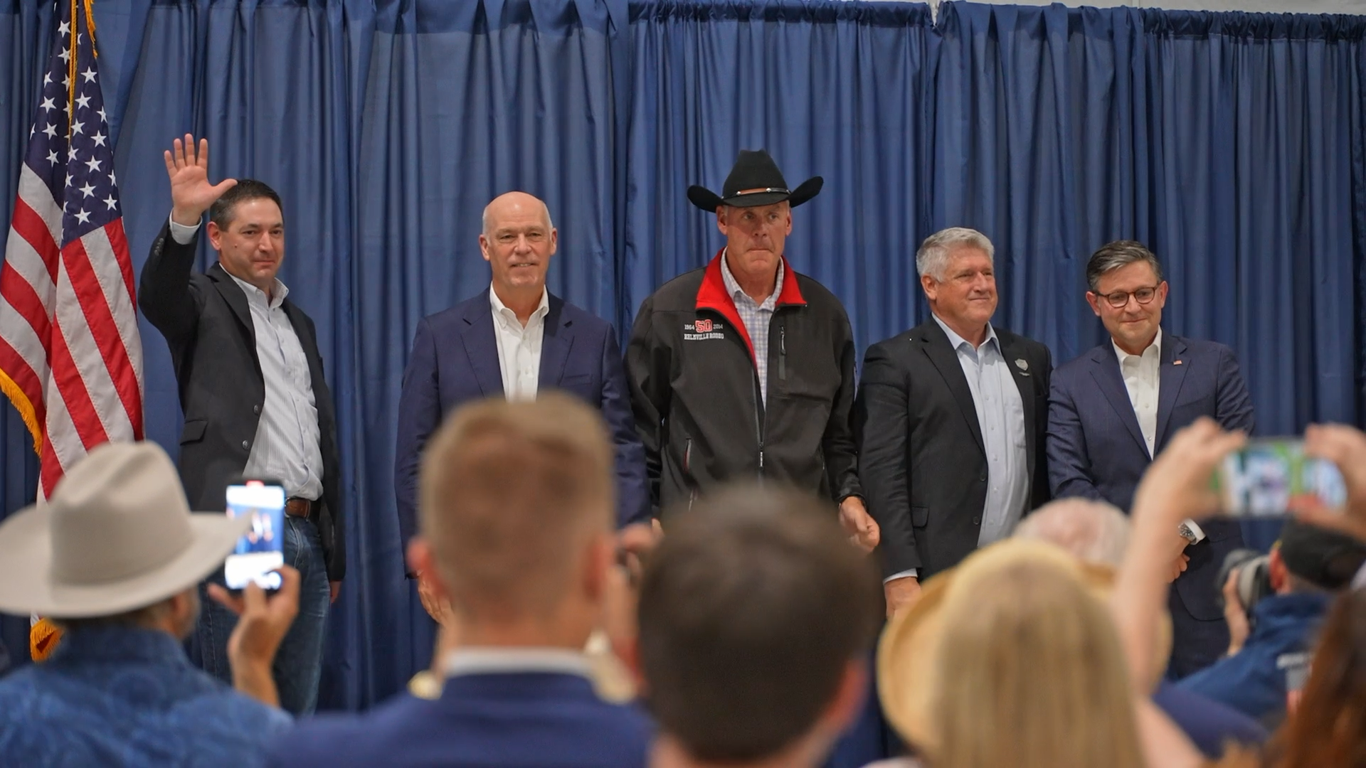 Zinke and House Speaker Johnson rally 