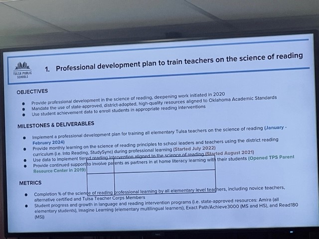 Interim Superintendent Dr. Ebony Johnson's finding