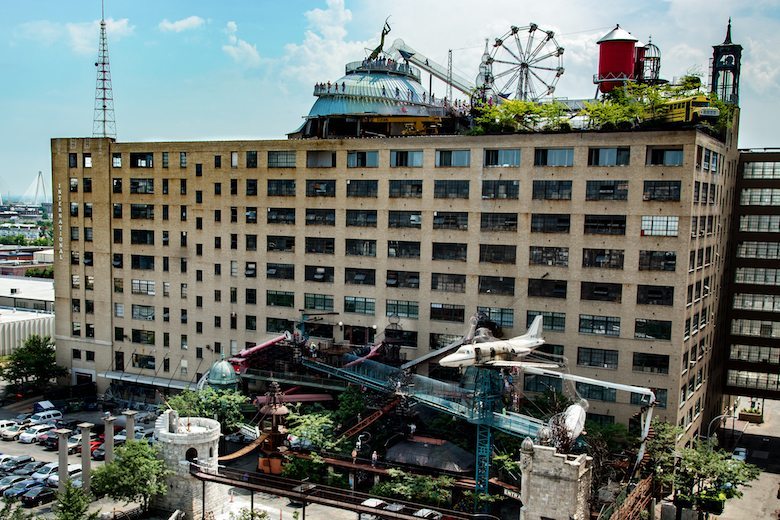 An exterior view of City Museum in St. Louis.