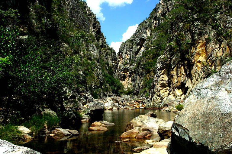 Cânion das Bandeirinhas, localizado dentro do parque nacional da Serra do Cipó (MG), a apenas 100 km da capital Belo Horizonte