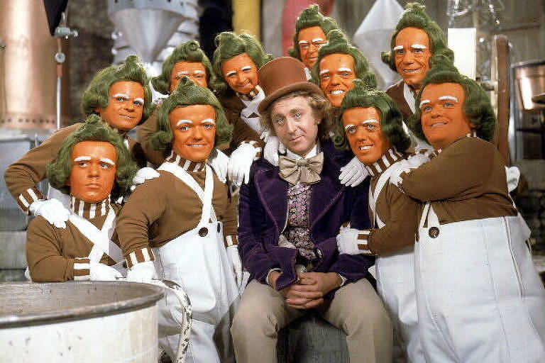 Gene Wilder em cena do filme "A Fantástica Fábrica de Chocolate"