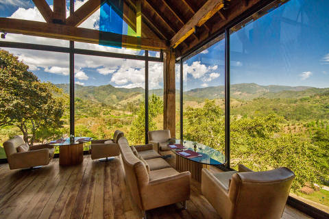 "Restaurante do Seix Senses Botanique, hotel em Campos do Jordão (SP)". 
( Foto: Divulgação )