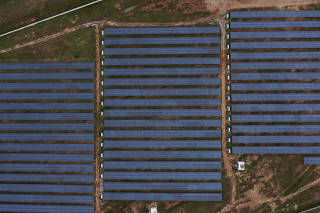 Usina de Energia Solar de Boa Vista, na periferia da cidade