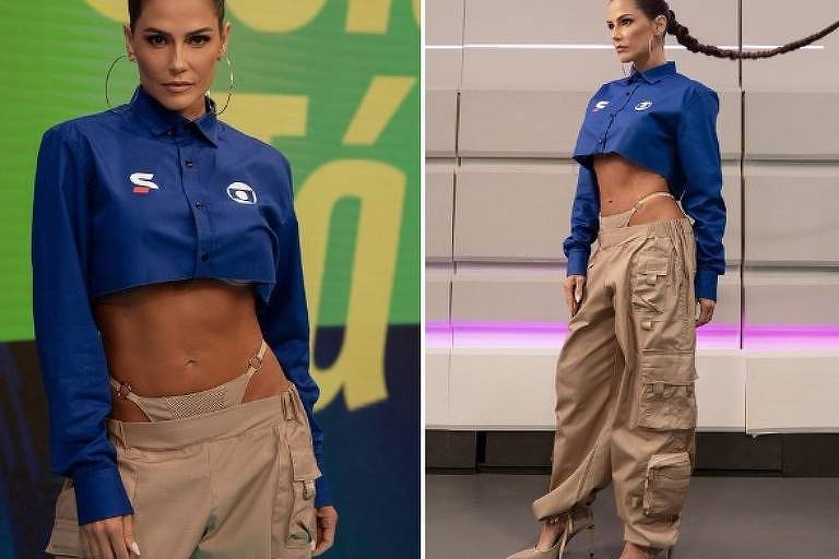 Figurino de Deborah Secco em estreia como comentarista repercute na Inglaterra