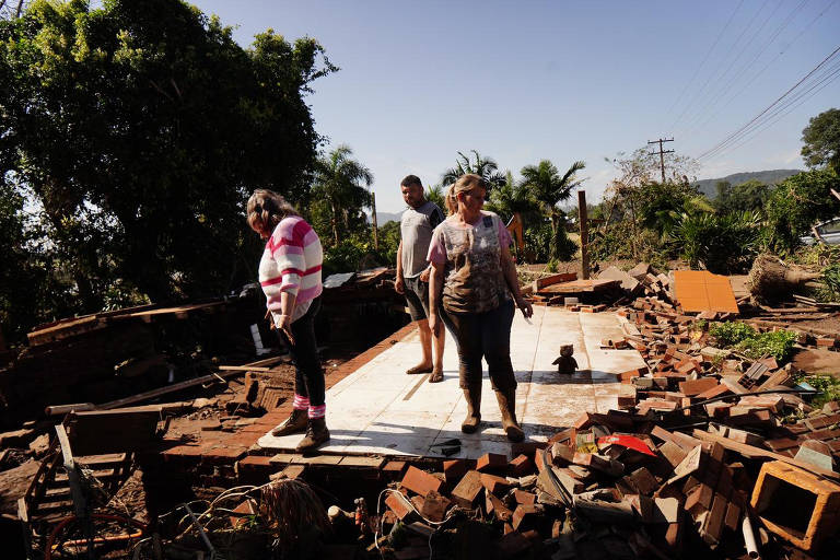 Temporal deixou rastro de destruição no RS em setembro de 2023