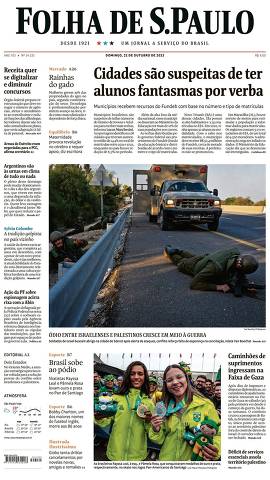 Capa da Edição Nacional da Folha