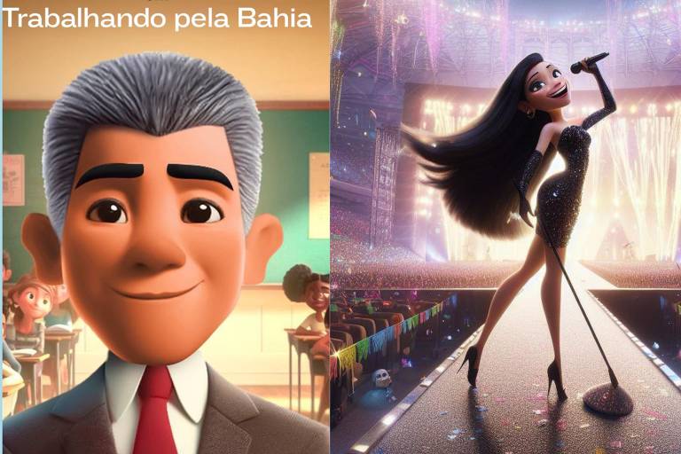 Artistas e políticos usam IA para virar personagens da Pixar