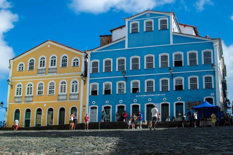 0Fundação Casa de Jorge Amado no Pelourinho, bairro da cidade de Salvador, na Bahia