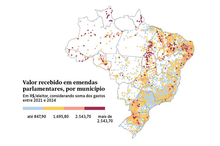 1 em 4 prefeitos do país busca reeleição com impulso acima da média em emendas