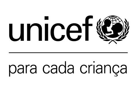 Logotipo do Unicef (Fundo das Nações Unidas para a Infância)