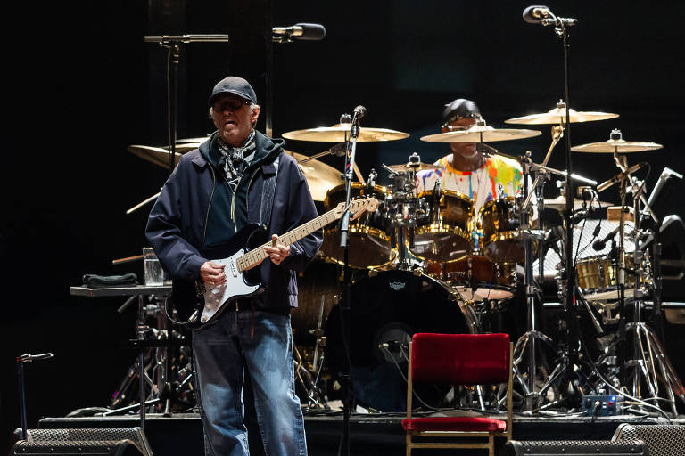 Eric Clapton faz show no Allianz Parque, em São Paulo