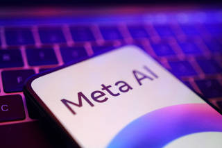 FILE PHOTO: Illustration shows Meta AI logo