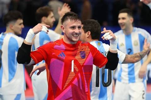 Nico Sarmiento, goleiro da Argentina na Copa do Mundo de futsal