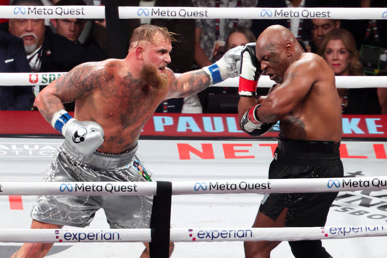 Jake Paul diz que 'pegou leve' com Mike Tyson por não querer machucar ex-campeão de boxe