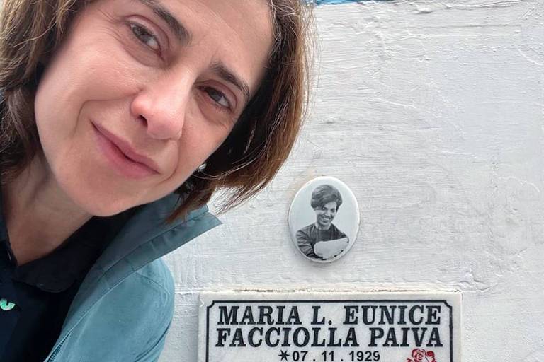 Fernanda Torres homenageia Eunice Paiva e visita túmulo de advogada: 'Honra'