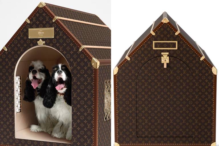 Louis Vuitton lança coleção para pets com casinha de cachorro a R$ 340 mil