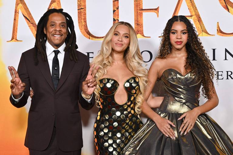 Em meio a acusações, Jay-Z acompanha Beyoncé e filha em premiére do filme 'Mufasa'