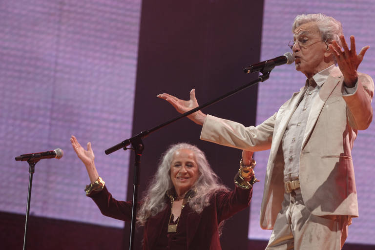 Veja imagens do show de Caetano e Maria Bethânia