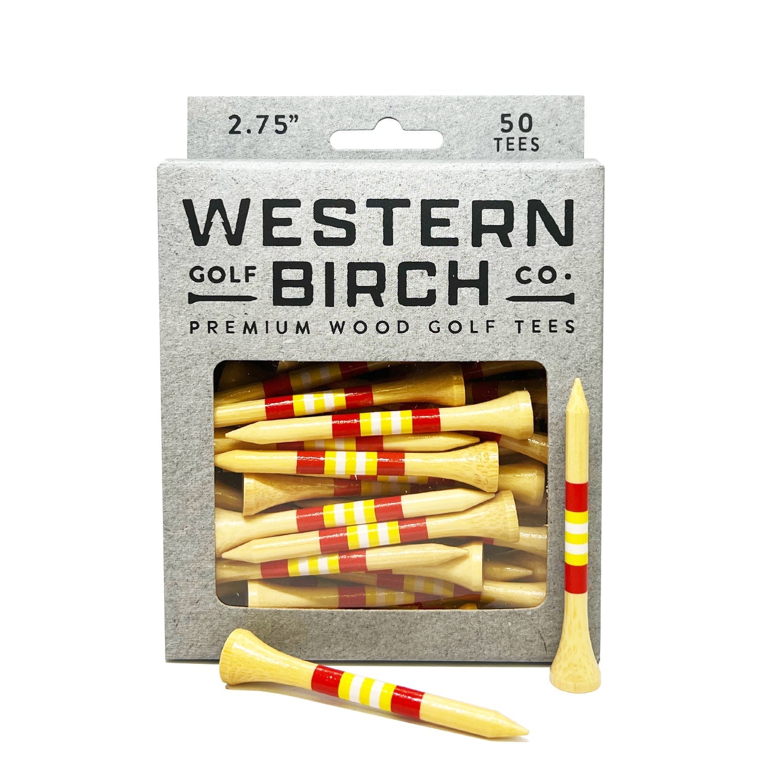 Western Birch Signature Bamboo 2.75" "Arrowhead" Golf Tees