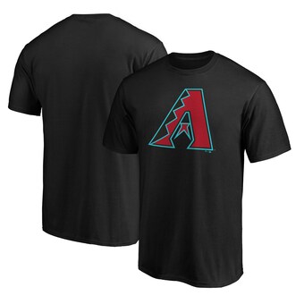 Arizona Diamondbacks Secondary Color Primary Logo T-Shirt - Black