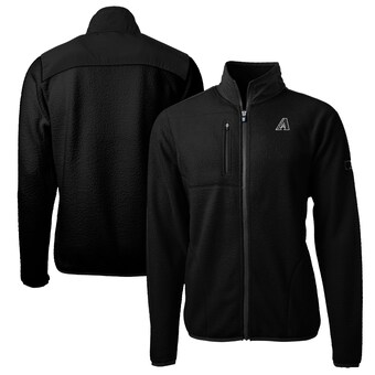 Arizona Diamondbacks Cutter & Buck Big & Tall Cascade Eco Sherpa Fleece Full-Zip Jacket - Black