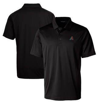  Arizona Diamondbacks Cutter & Buck Prospect Textured Stretch Polo - Black