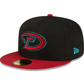  Arizona Diamondbacks New Era Road Authentic Collection On-Field 59FIFTY Fitted Hat - Black/Red
