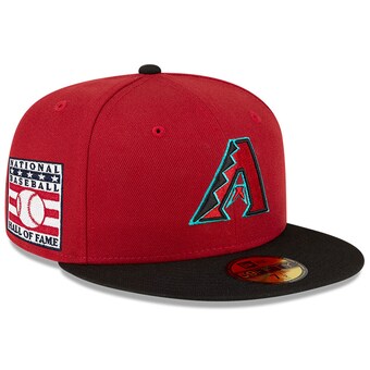 Arizona Diamondbacks New Era National Baseball Hall of Fame 59FIFTY Fitted Hat - Red/Black