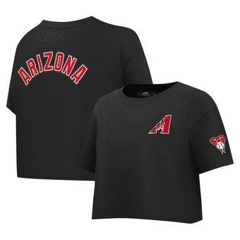 Arizona Diamondbacks Pro Standard Women's Classic SJ Cropped Boxy T-Shirt - Black