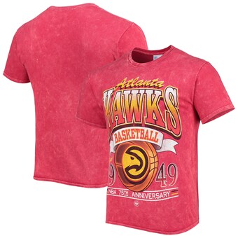 Atlanta Hawks '47 75th Anniversary City Edition Mineral Wash Vintage Tubular T-Shirt - Red