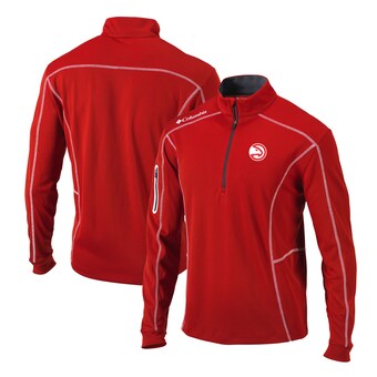 Atlanta Hawks Columbia Shotgun Quarter-Zip Pullover Jacket - Red