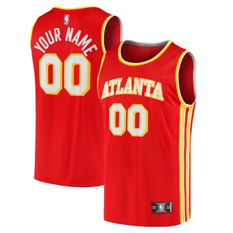 Atlanta Hawks Fanatics Fast Break Replica Custom Jersey - Icon Edition - Red