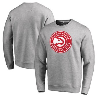 Atlanta Hawks Primary Logo Sweatshirt - Heathered Gray