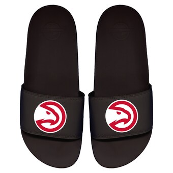 Atlanta Hawks ISlide Primary Logo Motto Slide Sandals - Black