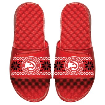Atlanta Hawks ISlide Ugly Sweater Slide Sandals - Red