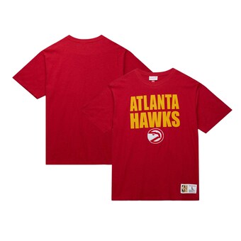 Atlanta Hawks Mitchell & Ness Hardwood Classics Legendary Slub T-Shirt - Red