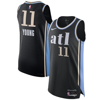 Nike Trae Young Atlanta Hawks  Authentic Jersey - City Edition - Black