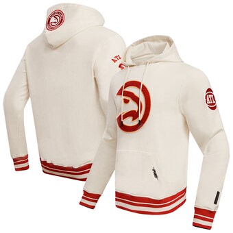 Atlanta Hawks Pro Standard Retro Classic Pullover Hoodie - Cream