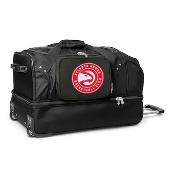 Atlanta Hawks MOJO 27'' 2-Wheel Drop Bottom Rolling Duffel Bag - Black