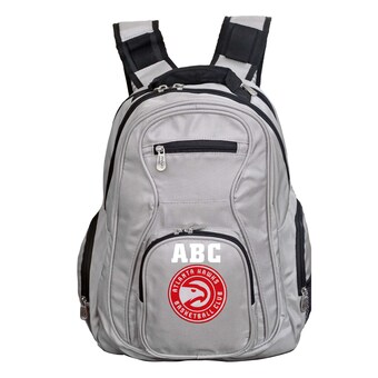 Atlanta Hawks MOJO Personalized Premium Laptop Backpack - Gray