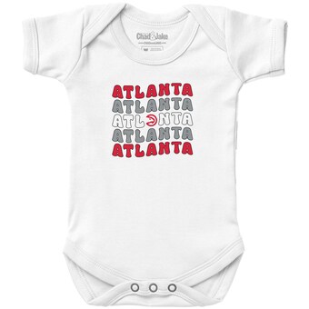  Atlanta Hawks Chad & Jake Newborn & Infant Groovy Bodysuit - White